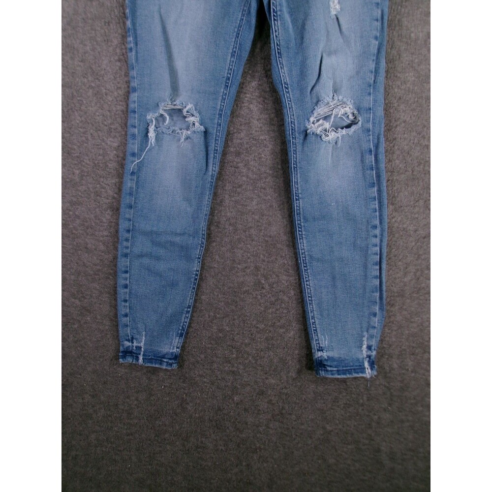 Old Navy Rockstar Jeans Women 2 Blue High Rise Super Skinny Light Wash - Picture 3 of 13